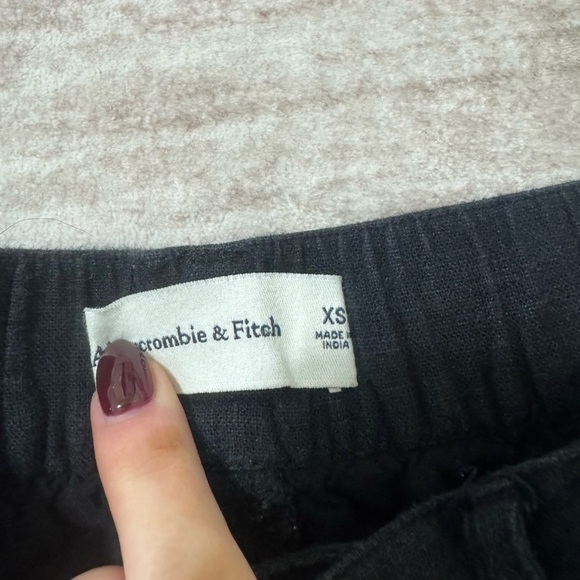 Abercrombie & Fitch linen blend trouser shorts size xs - Picture 3 of 4